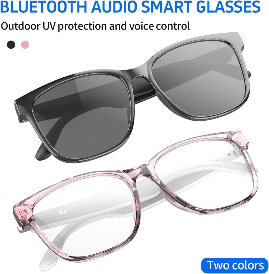 AI Smart Translation Glasses - Real-Time Voice Translator, 160+ Languages, Bluetooth 5.4, 8Hr Battery for Travel Business (Black, 35G)