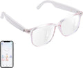AI Smart Glasses for Women, Support 160+ Languages Real-Time Translation/ Live Recording/ AI Call Bluetooth Translator, Video & Voice Call, Powered by GPT, Translation Glasses for Work, Travel & Study