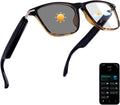 AI Smart Glasses for Men & Women, Photochromic AI Translation Glasses, Support 165+ Languages, Touch Control & IPX5 Waterproof, Multifunctional Bluetooth Glasses, Travel Meeting Business Trade(Brown)