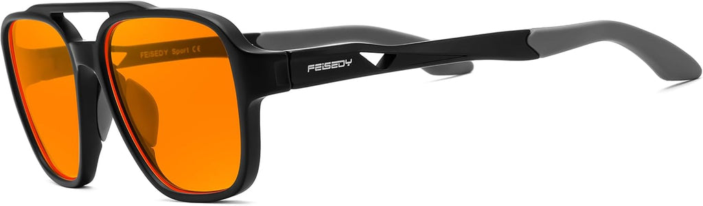 Orange Blue Light Blocking Glasses for Woman Men Amber Lenses Computer Gaming Glasses for Better Sleep