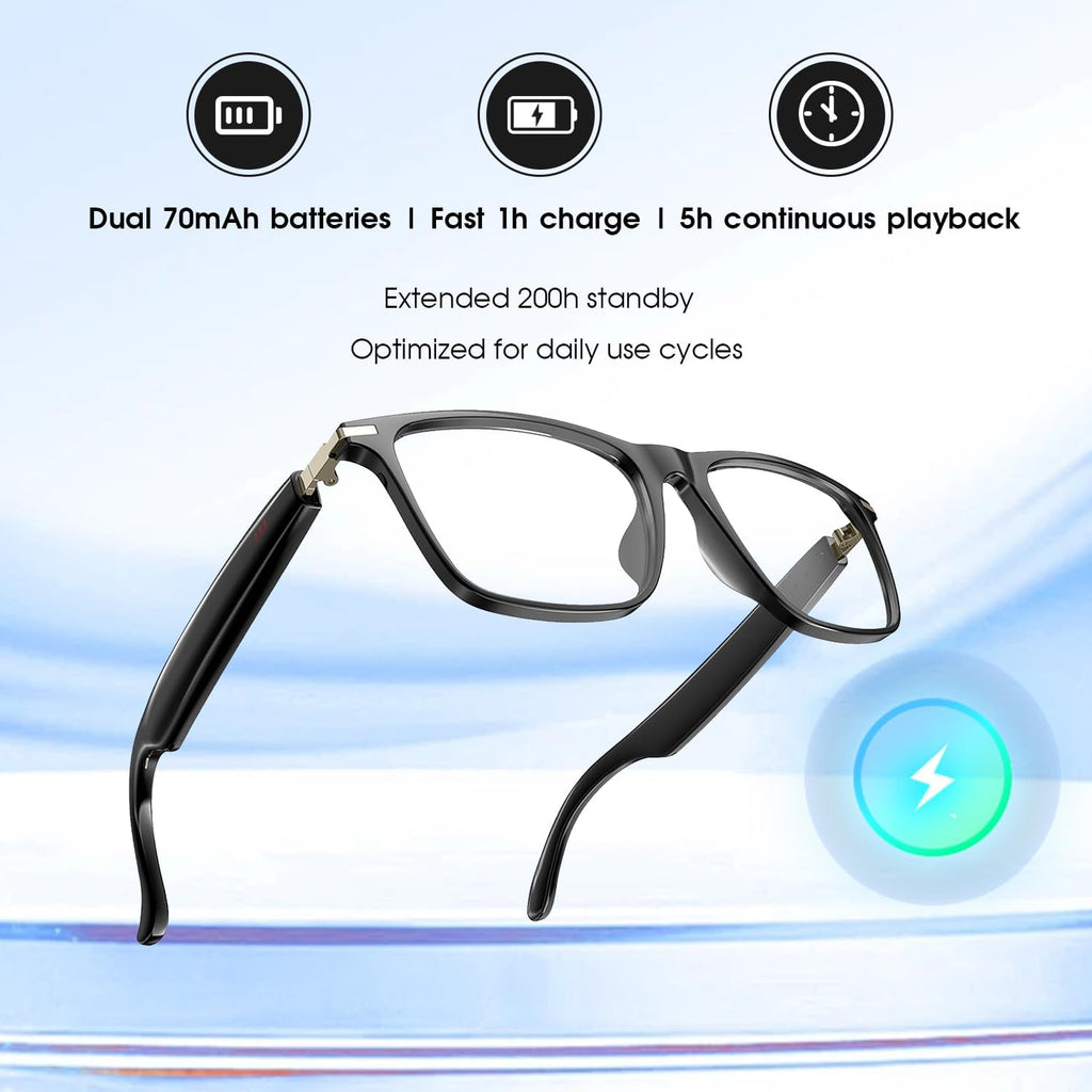 AI Smart Glasses for Men & Women, Photochromic AI Translation Glasses, Support 165+ Languages, Touch Control & IPX5 Waterproof, Multifunctional Bluetooth Glasses, Travel Meeting Business Trade(Brown)