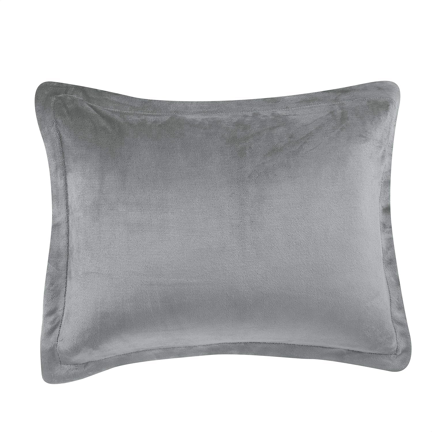 Amazon Basics 2-Piece Ultra-Soft Micromink Sherpa Warm All Season Comforter Bedding Set, Twin, Charcoal