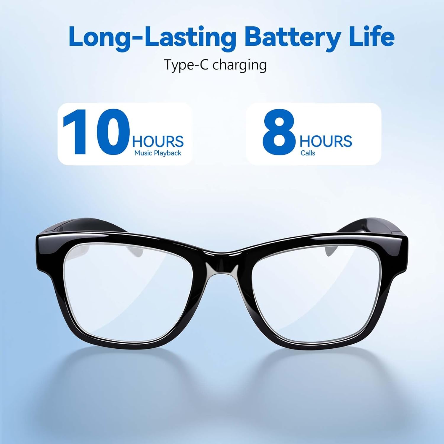 AI Smart Glasses for Men Women - 164 Languages Translation, Color-Change Lens W/Uv & Blue Light Protection, Music &Calls W/Bluetooth 5.4, Al Vioce &Meeting Assistant, Black