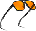 Orange Blue Light Blocking Glasses for Woman Men Amber Lenses Computer Gaming Glasses for Better Sleep