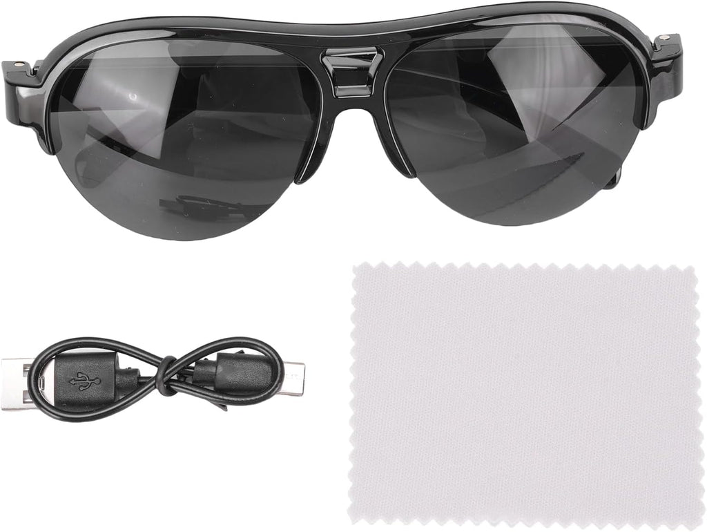 AI Smart Translation Glasses, 144 Languages Real Time Translation Glasses, IP65 Rain Proof, Touch Control, Sunglasses with Mic & Double Speakers for Men & Women