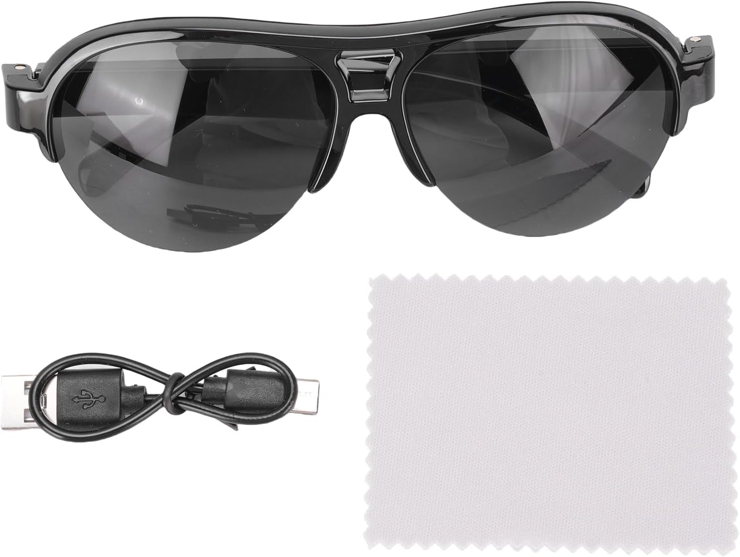 AI Smart Translation Glasses, 144 Languages Real Time Translation Glasses, IP65 Rain Proof, Touch Control, Sunglasses with Mic & Double Speakers for Men & Women