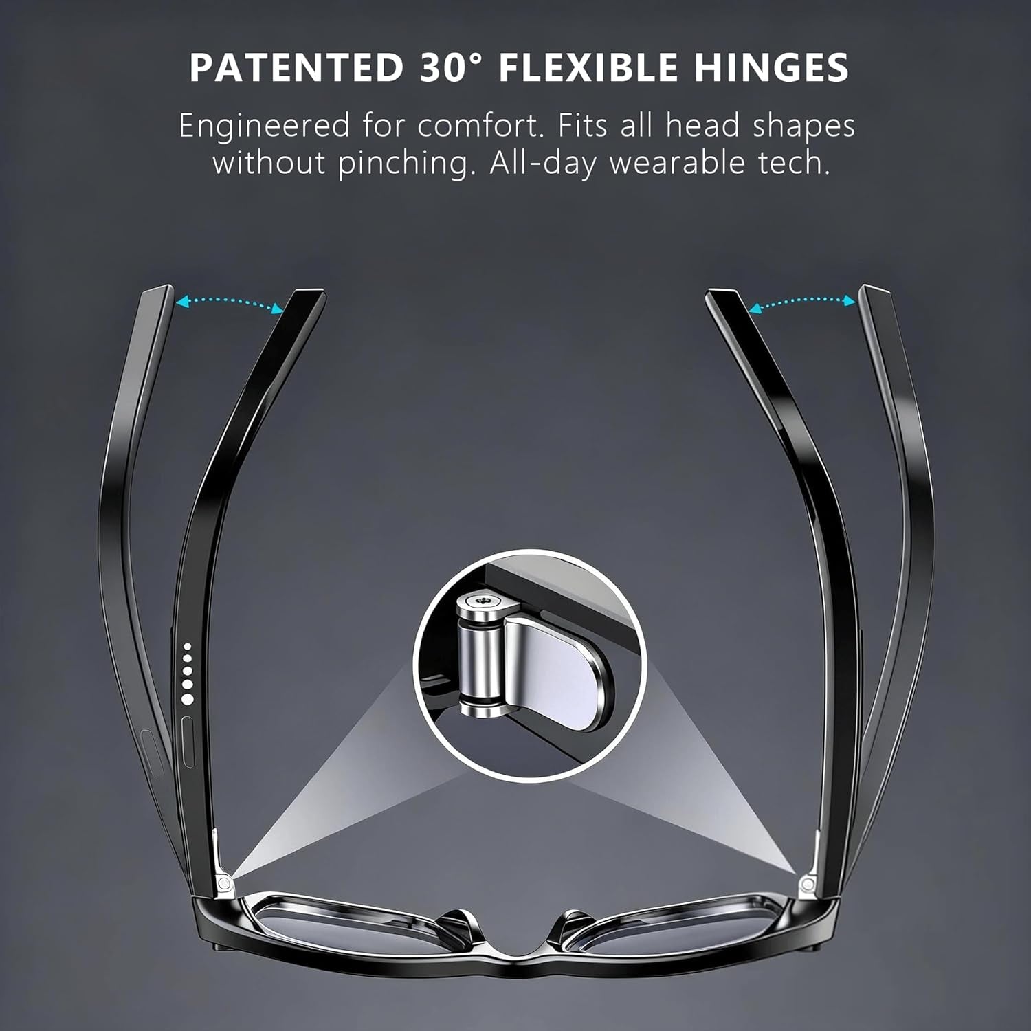 4K AI Smart Glasses with Photochromic Lenses, Integrated Chatgpt AI Model, Real-Time Translation, HD Video Recording, Long Battery Life, Bluetooth 5.4 Wireless