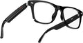 Smart Audio Glasses,Anti-Blue Light Lenses,Open Ear Bluetooth Glasses with Noise Canceling Microphone,Touch Control, IP65 Water Resistant,Lightweight Eyewear for Office & Home