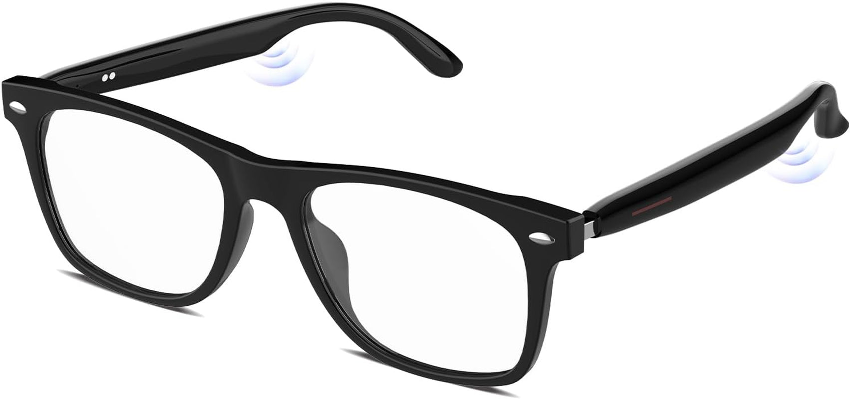 Bluetooth Audio Smart Glasses for Women Men,Blue Light Blocking Bluetooth Glasses with Open Ear Speaker,Voice Control, Hands-Free Calls & Built-In Microphone for Iphone Android Music/Work