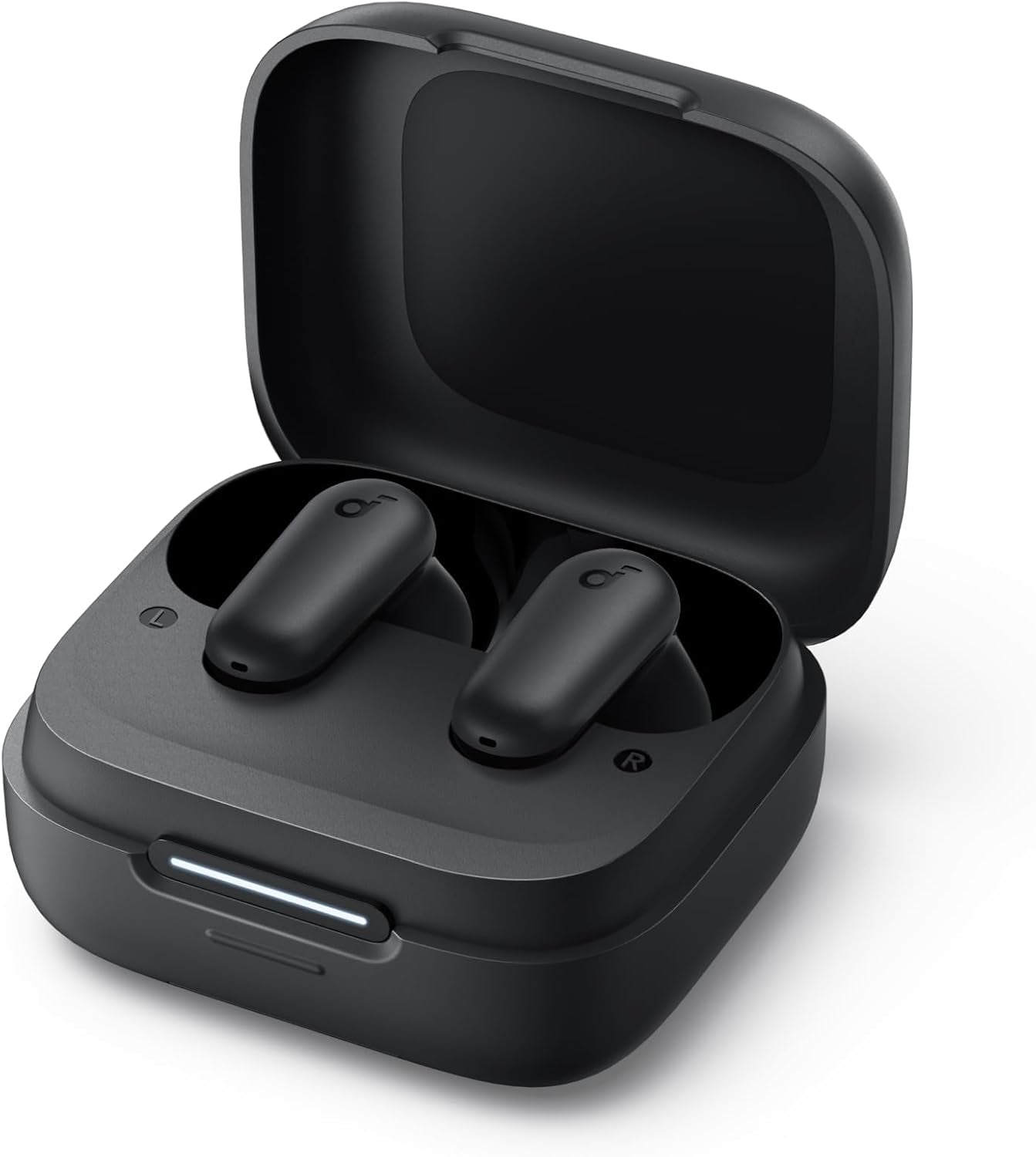 Soundcore P30I by  Noise Cancelling Earbuds, Strong and Smart Noise Cancelling, Powerful Bass, 45H Playtime, 2-In-1 Case and Phone Stand, IP54, Wireless Earbuds, Bluetooth 5.4 (Black)