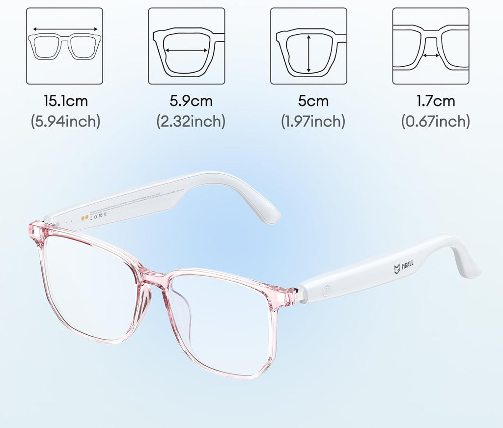 AI Smart Glasses with Photochromic Lenses & 144 Language Translation, Bluetooth 6.0 Polarized Sunglasses, UV Protection Bluetooth Glasses for Men & Women, Outdoor Travel Work