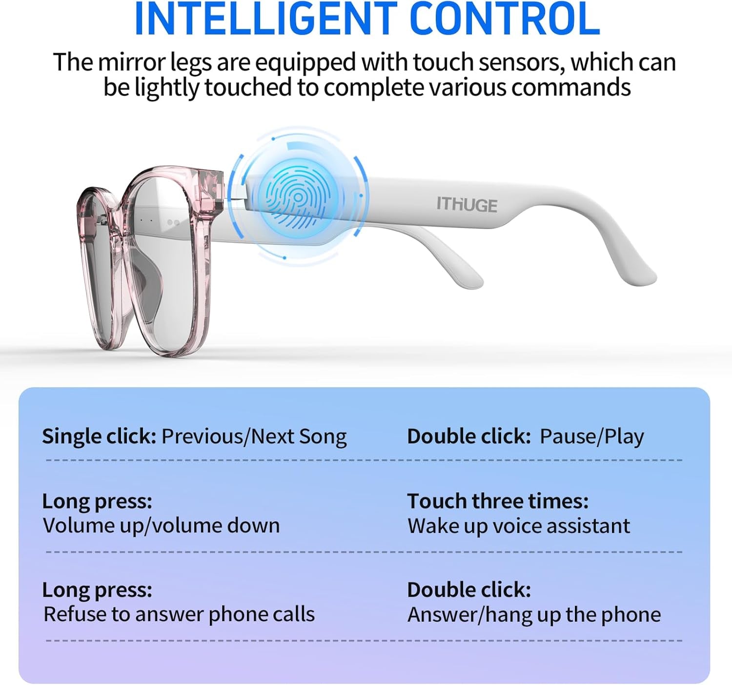 AI Smart Translation Glasses - Real-Time Voice Translator, 160+ Languages, Bluetooth 5.4, 8Hr Battery for Travel Business (Black, 35G)