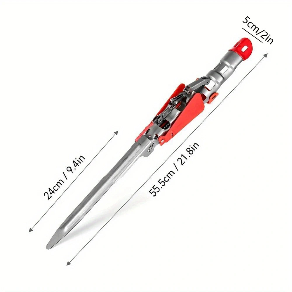 Automatic Full Stainless Steel Adjustable Fishing Rod Holder with Protective Board Sensitivity Bracket 2 Spring Tool Accessories
