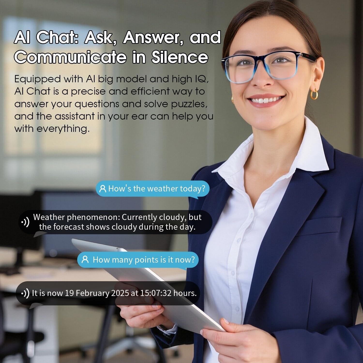 AI Smart Glasses for Men & Women, Photochromic AI Translation Glasses, Support 165+ Languages, Touch Control & IPX5 Waterproof, Multifunctional Bluetooth Glasses, Travel Meeting Business Trade(Brown)