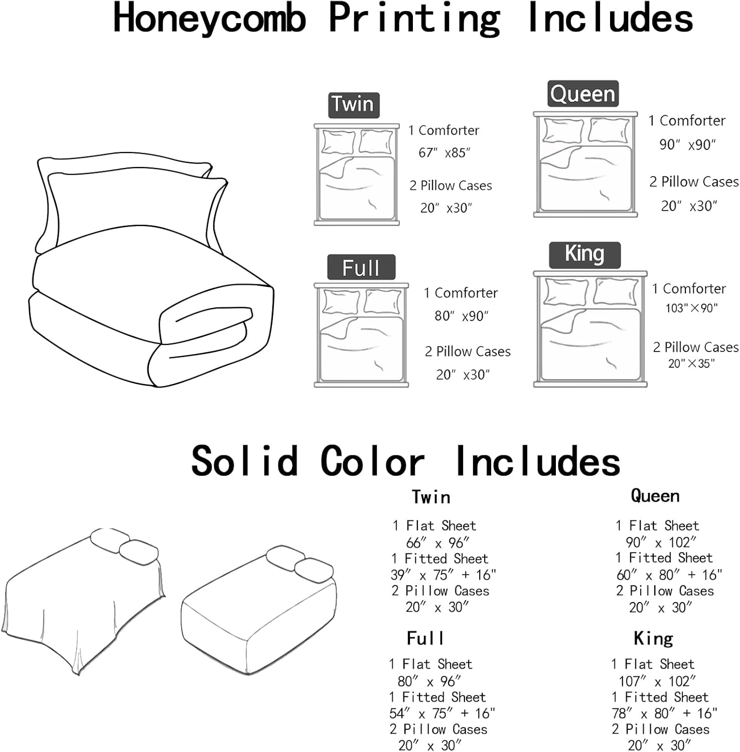 Nttopship Blue and Black Bedding Set Full Size Abstract Ombre Comforter Set Bedding Set 7 Piece in a Bag,Dark Quilt Set Mordern Art Decor All Seasons with Pillowcases,Flat, Fitted Sheet