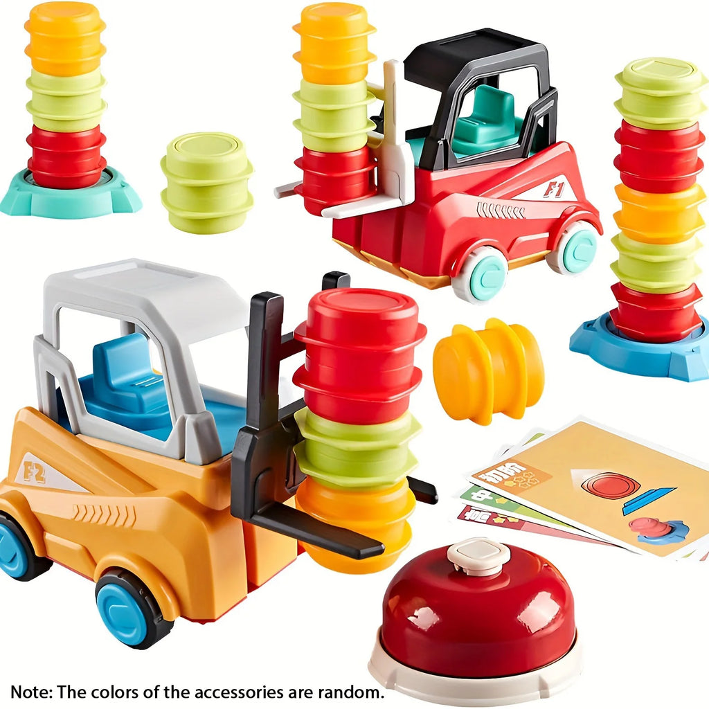 Engineer Forklift Transport Game - Brain-Boosting Construction Toywith Mine Truck, Stacking & Matching Skills for Kids