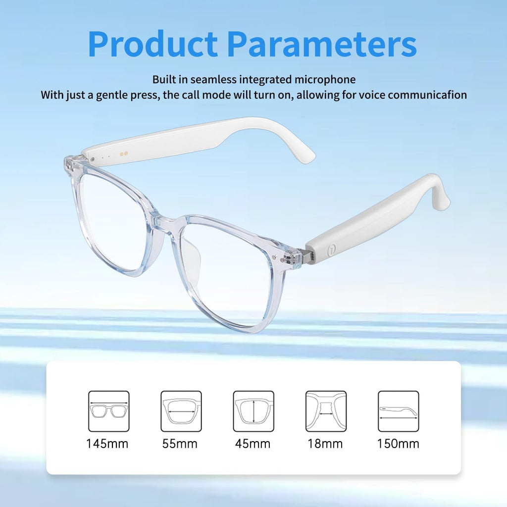 AI Smart Glasses for Men Women, Bluetooth Translation Glasses with Speakers Smart Audio Sunglasses with AI Translation (160+Languages), Photochromic Lenses, Music Glasses for Travel Business-Brown