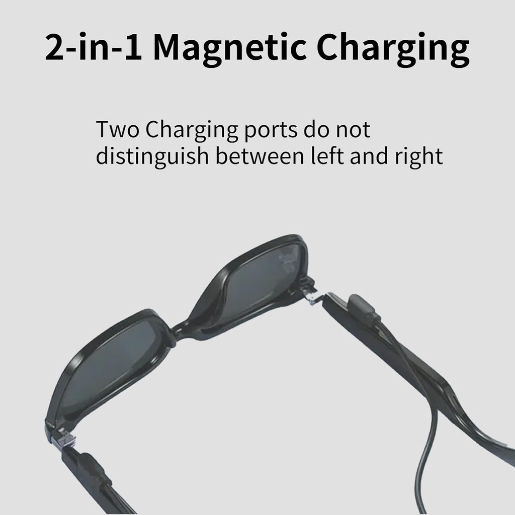 Smart Glasses Charger,1 Pack Compatible with Smartglasses Charging Cable Magnetic USB Cord(Only Fit Charge Point Spacing 2.5Mm Glasses)