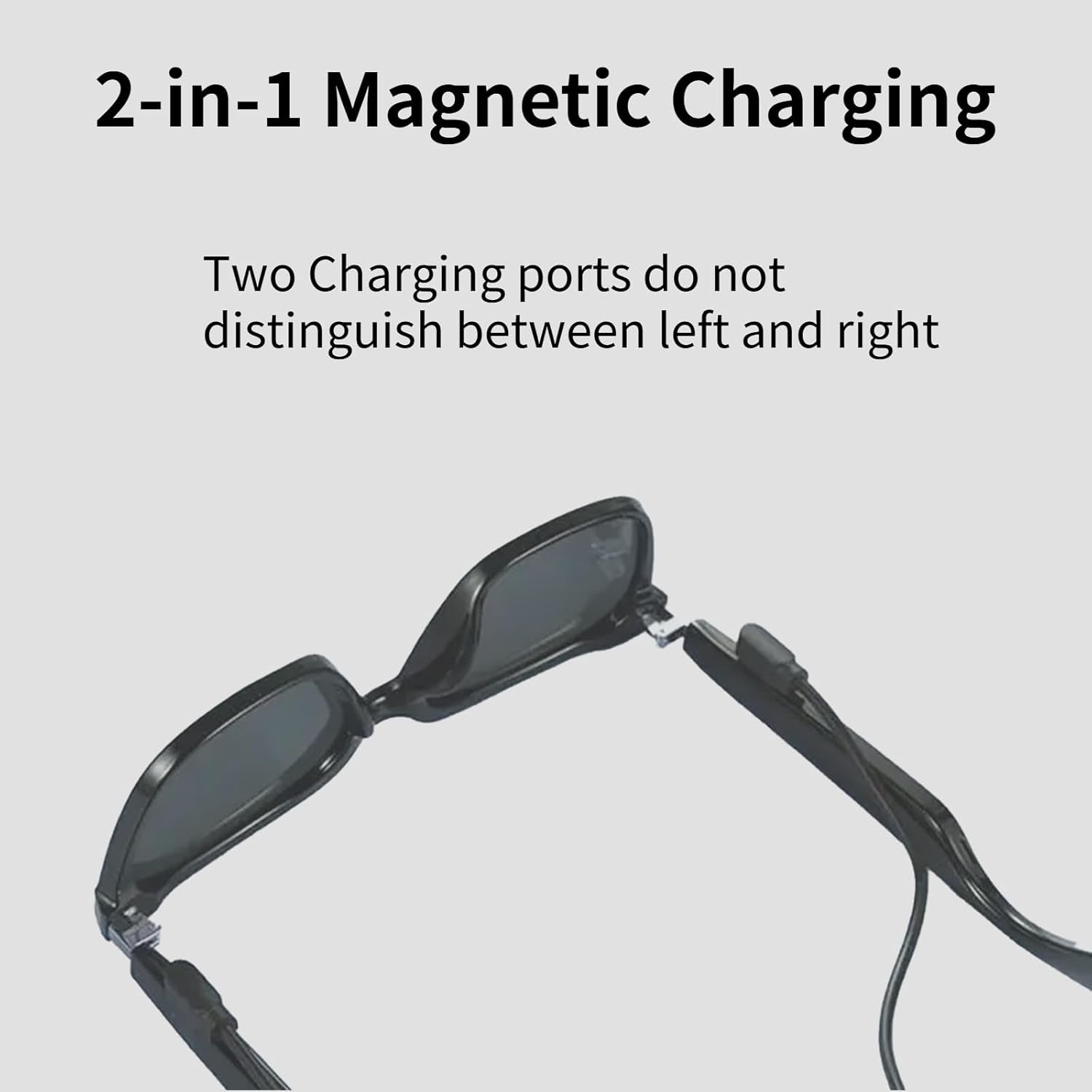 Smart Glasses Charger,1 Pack Compatible with Smartglasses Charging Cable Magnetic USB Cord(Only Fit Charge Point Spacing 2.5Mm Glasses)