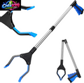 Reacher Grabber Pickup Tool, 32 Inch Grabber Reacher Tool for Seniors, Foldable Reaching Aid with 4.3 Inch Wide Jaw, Trash Picker Upper Grabber, Lightweight Mobility Aid for Elderly