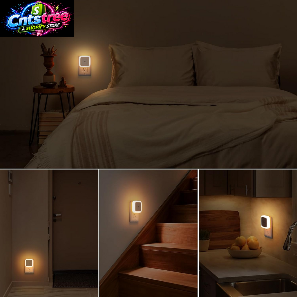 Sujeet Night Light, Night Lights Plug into Wall 8-Pack, Nightlight Plug in Night Light, Dusk to Dawn Night Lamp Led (Warm White)