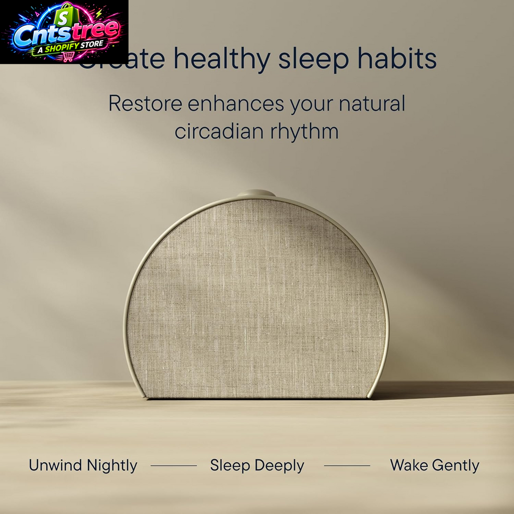 Hatch Restore 3 Sunrise Alarm Clock, Sound Machine, Smart Light (Putty) - White Noise, Screen-Free Sleep Routine