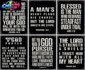 Christian Wall Art - Religious Wall Decor- Christian Gifts for Men - Motivational Quotes Scripture - Man Cave Decor - Positive Quotes Wall Art - Inspirational Office Décor Print