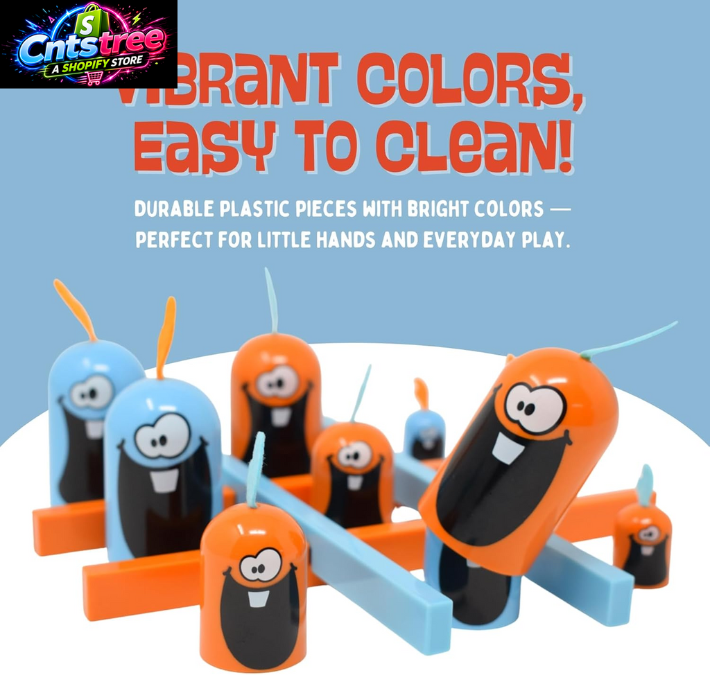 Blue Orange Gobblet Gobblers, Plastic - Tic Tac Toe Strategy Game for Kids, Families and Adults, Educational and Award Winning