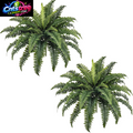 FOREST PRINCE 35" Fake Ferns Artificial Bush Plants for Outdoors, 2-Pack | Uv-Resistant, Large Artificial Boston Ferns, 39 Fronds Each, Zero Maintenance, Pet Friendly, Outdoors Home Décor