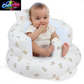 EKEPE Inflatable Baby Seat, Baby Chair for Infant Sitting Up, 3 Months & up | CPSC Compliant, Built-In Air Pump, Portable Inflatable Design, Soft Support and Easy Storage, Baby Registry Essential - Bear