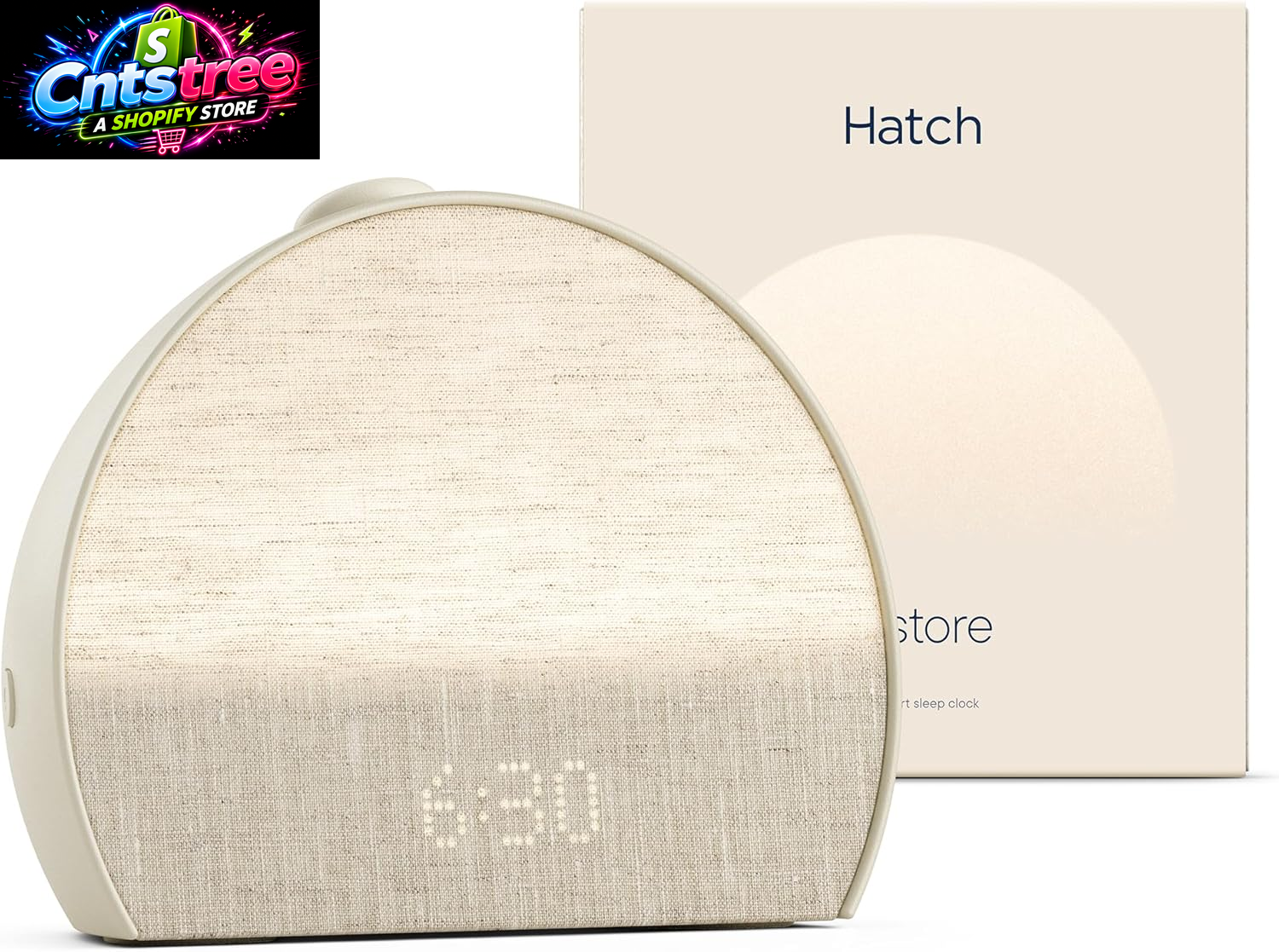 Hatch Restore 3 Sunrise Alarm Clock, Sound Machine, Smart Light (Putty) - White Noise, Screen-Free Sleep Routine