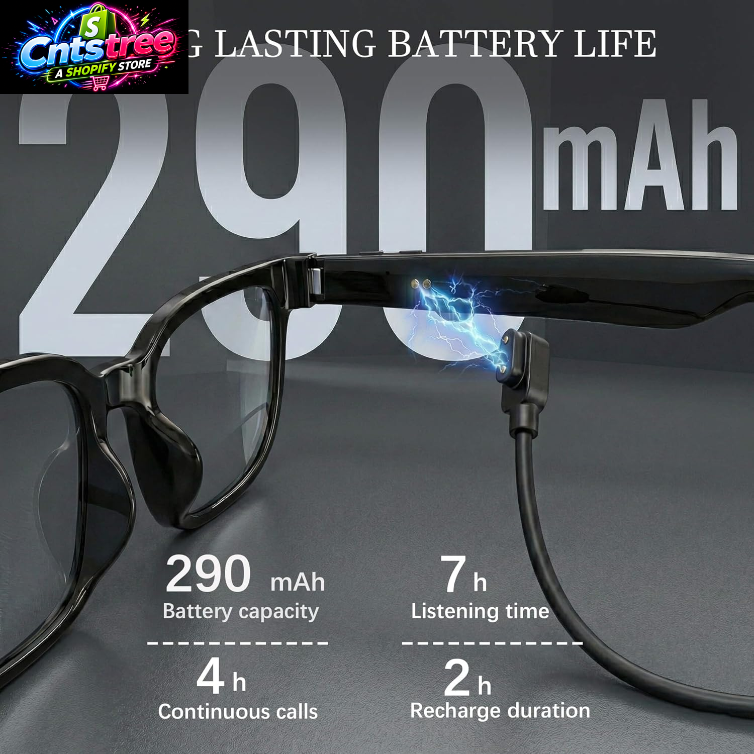 Earlysincere AI Smart Glasses with 4K Camera & Chatgpt, Photochromic Transition Lenses + Extra Blue Light, Real-Time Translator & Meeting Minutes, Voice Control Smart Wearable