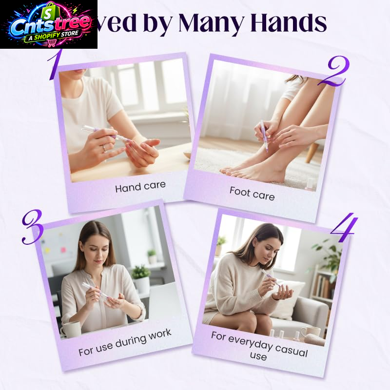 2-In-1 Cuticle Pusher & Oil Pen, 2026 New Cuticle Oil Pusher Pen, Portable Nail Care Pen Instant Cuticle Remover Tools for Dry Nails Hangnails Moisturizes Brightens (1 PCS)